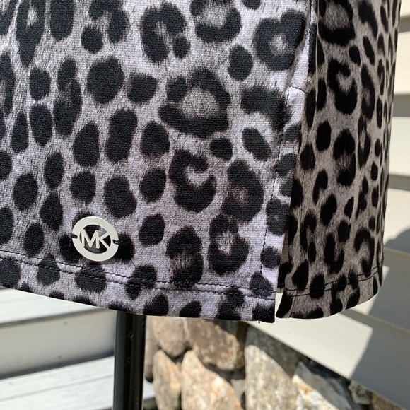 MICHAEL MICHAEL KORS Gunmetal Leopard Print T-Shirt - Picture 6 of 14